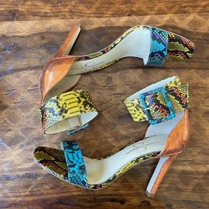 Jessica Simpson colored heels